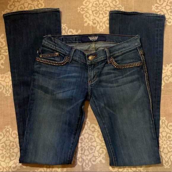 Rock & Republic Pyramid Studded Denim - Picture 1 of 13